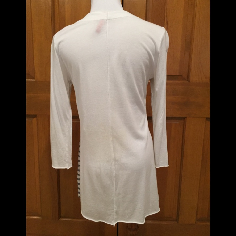 Anthropologie Charlotte Navy/White Striped Tunic - Picture 3 of 8